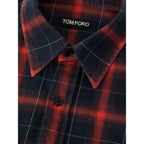 Tom Ford Bicolor Linen Pattern Shirt