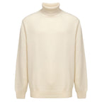 Cruciani White Cashmere Turtleneck