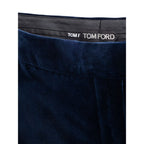 Tom Ford Blue Cotton Midi Skirt