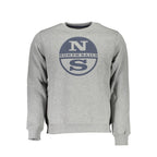 North Sails Gray Cotton Men Sweater