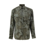 Tom Ford Green Lyocell Pattern Shirt