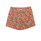 Isaia Red Polyester Swim Short