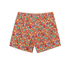 Isaia Red Polyester Swim Short