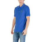Lyle & Scott Blue Cotton Polo Shirt
