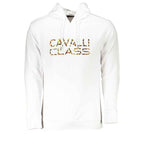 Cavalli Class White Cotton Men Sweater