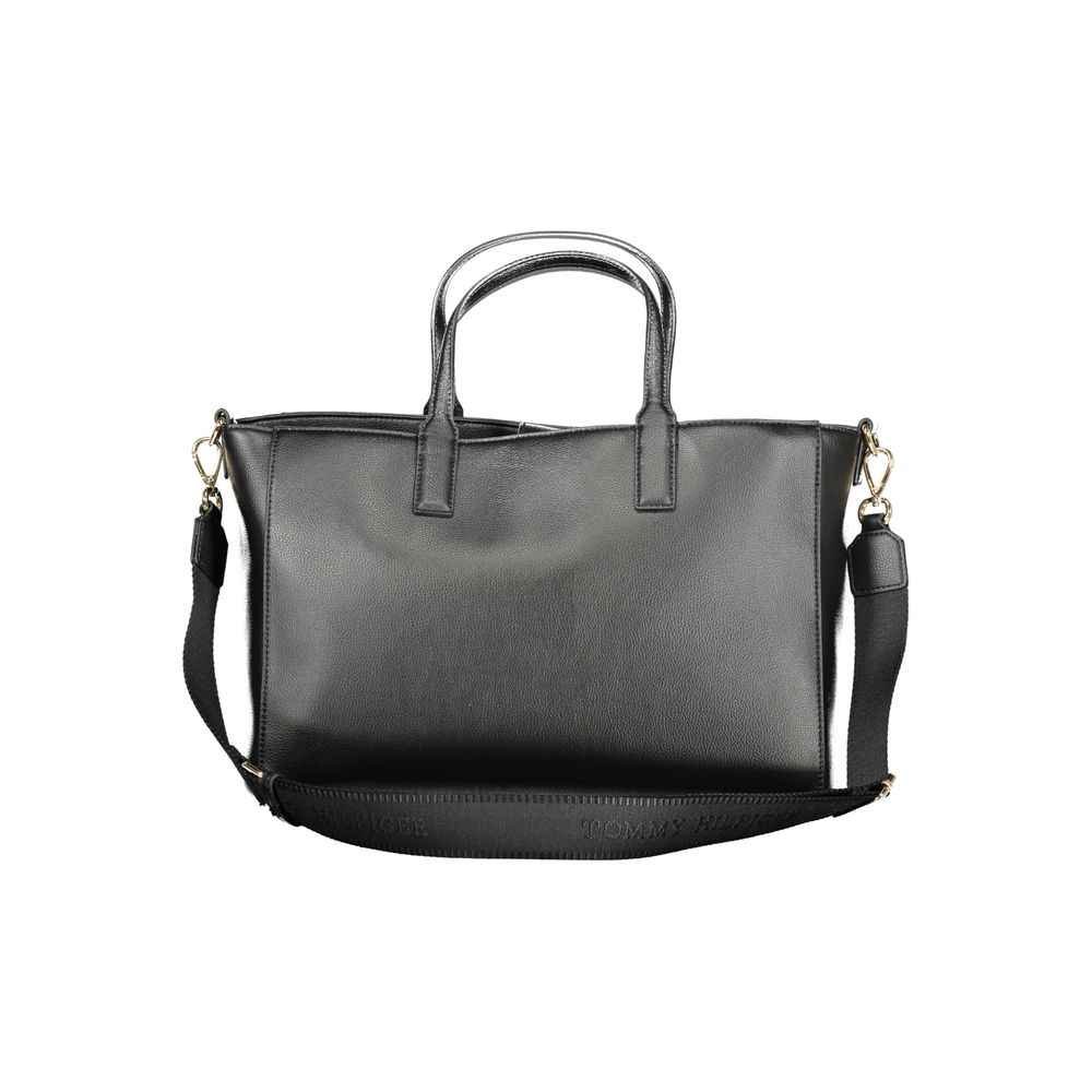 Tommy Hilfiger Black Polyester Women Handbag