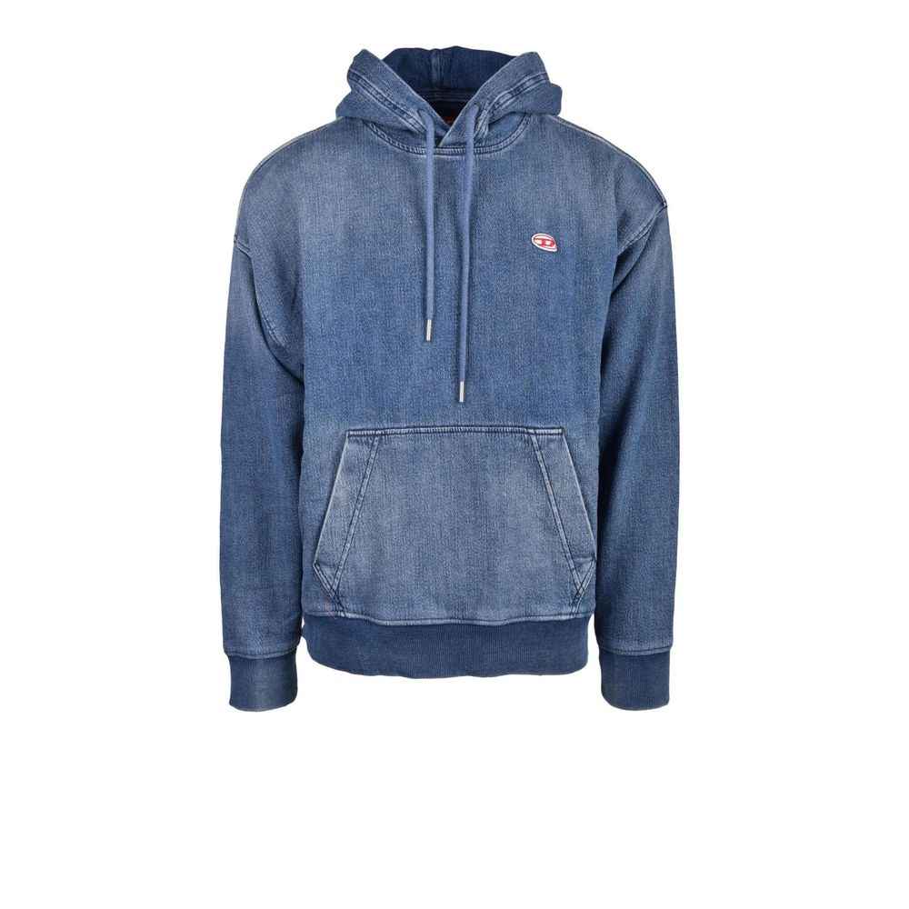 Diesel Blue Cotton Hoody