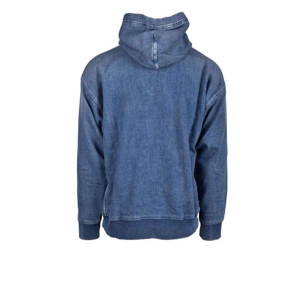 Diesel Blue Cotton Hoody