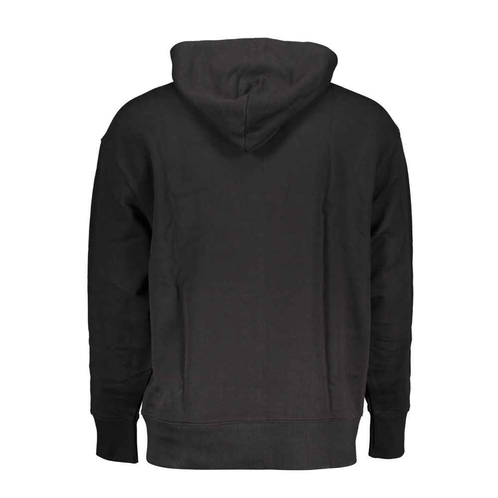 Tommy Hilfiger Black Cotton Men Sweater Hoodie
