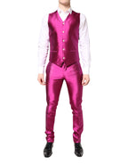 Dolce & Gabbana Pink SICILIA Double Breasted 3 Piece Suit