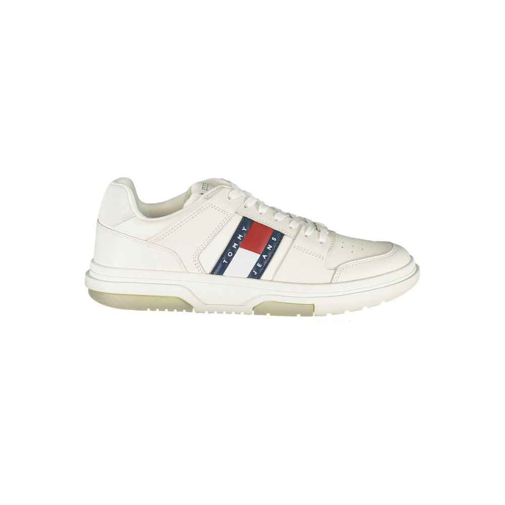 Tommy Hilfiger White Leather Men Sneaker