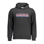 Napapijri Black Cotton Men Hoodie
