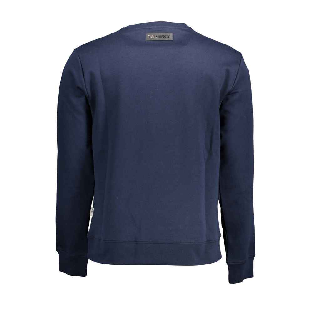 Plein Sport Blue Cotton Men Sweater