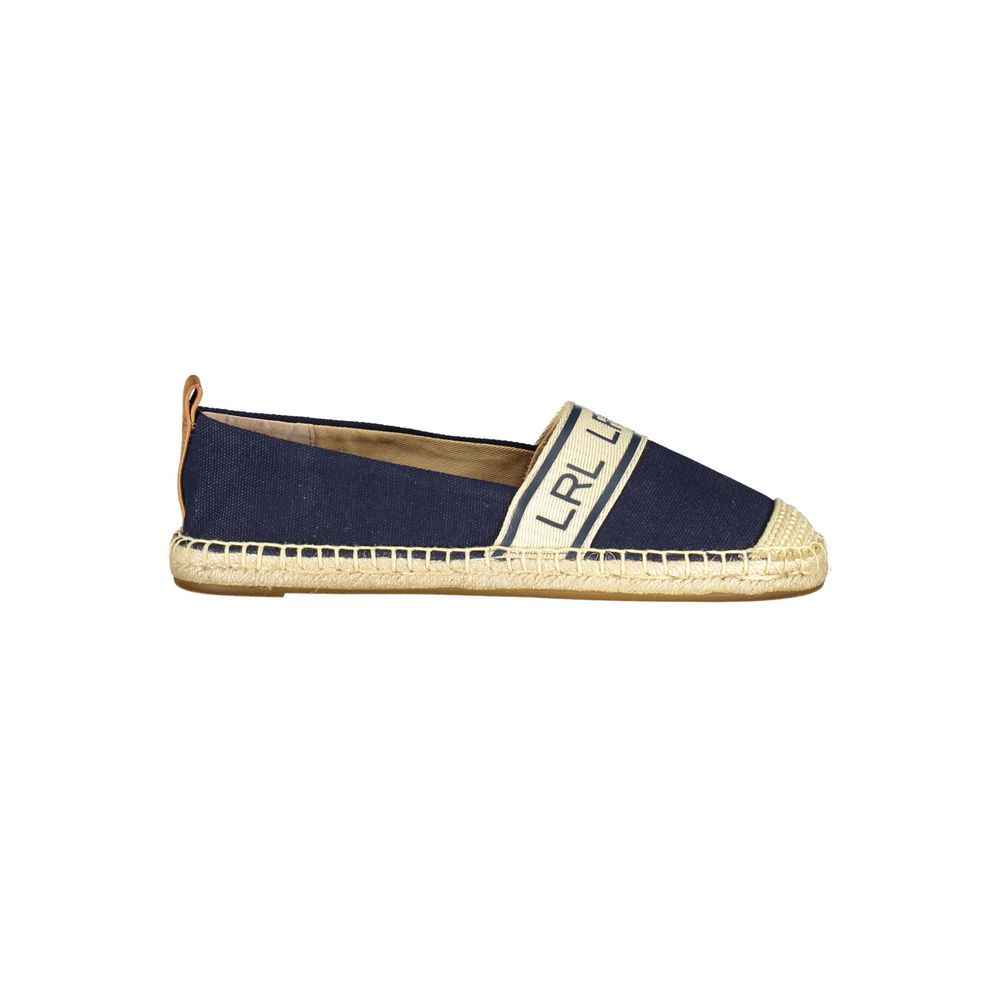 Ralph Lauren Blue Polyester Women Flat Shoe