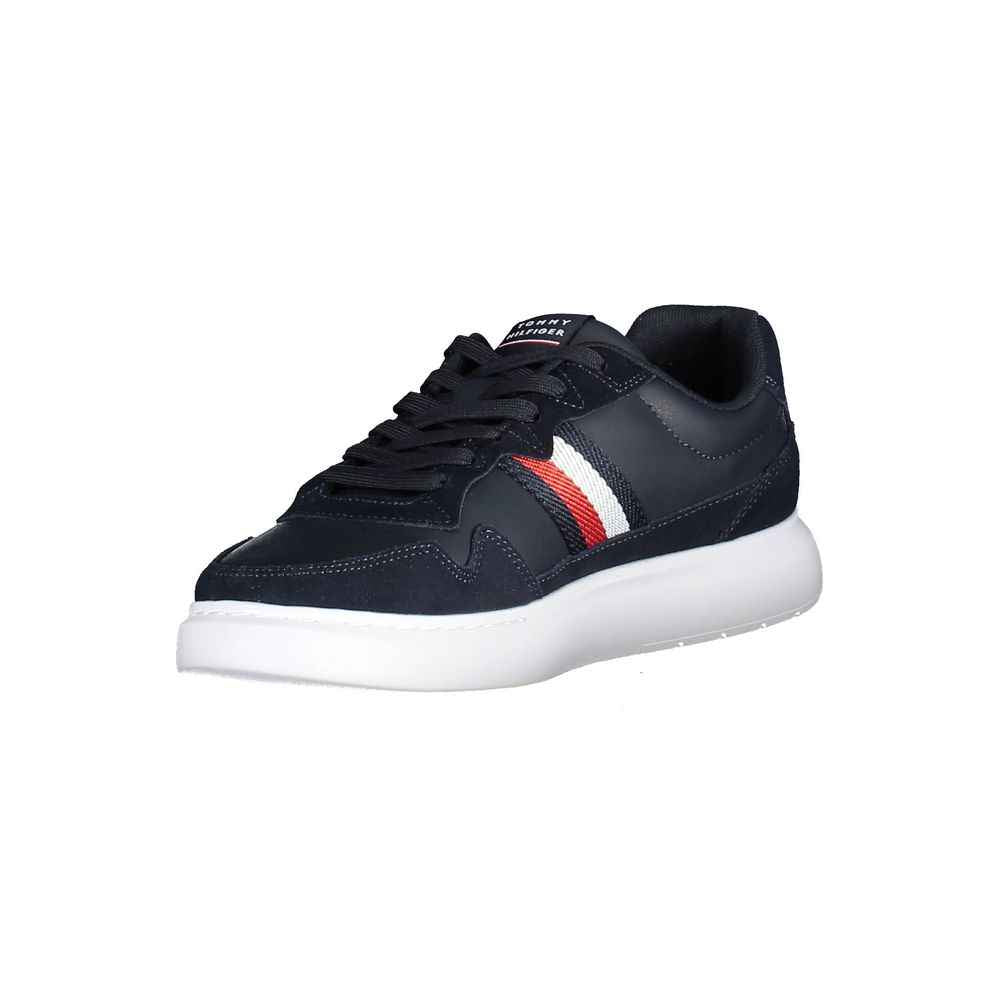 Tommy Hilfiger Blue Leather Men Sneaker