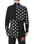 Dolce & Gabbana Black DG Logo Cotton MARTINI Dress Shirt