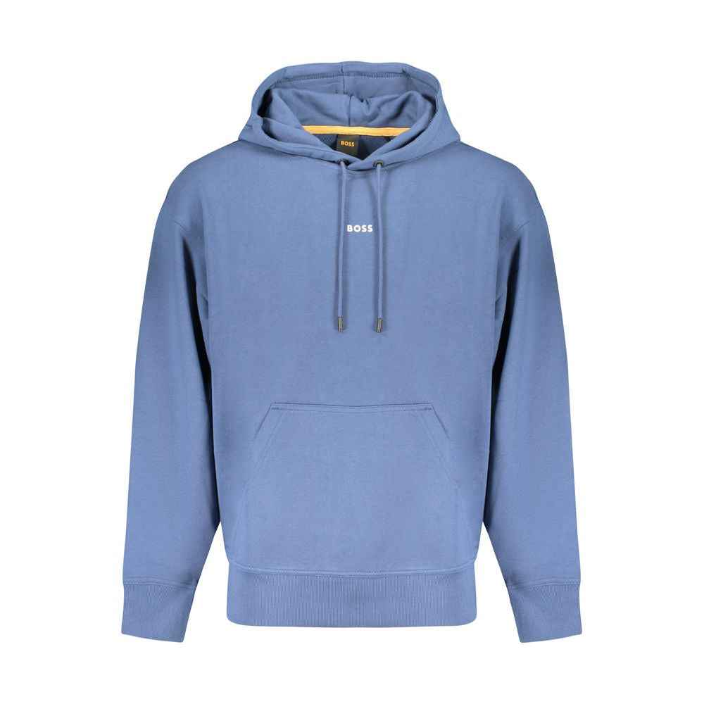Hugo Boss Blue Cotton Men Sweater