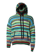 Dolce & Gabbana Multicolor Cotton Hooded Pullover Sweater