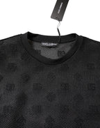 Dolce & Gabbana Black See Through Logo Short Sleeves T-shirt