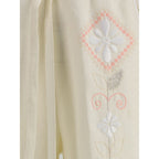 Forte_Forte Embroidered linen Pants