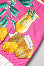 Dolce & Gabbana Pink Printed High Waist Hot Pants Shorts