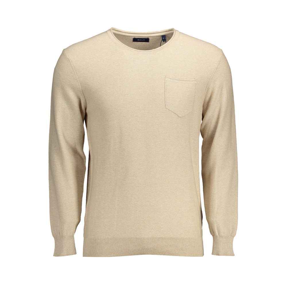 Gant Beige Cotton Men Sweater