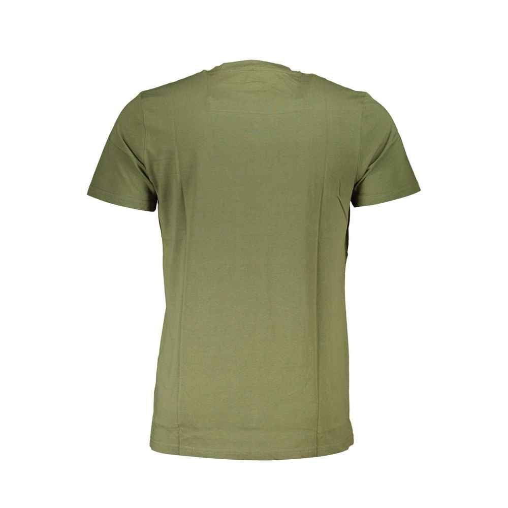 Cavalli Class Green Cotton Men T-Shirt