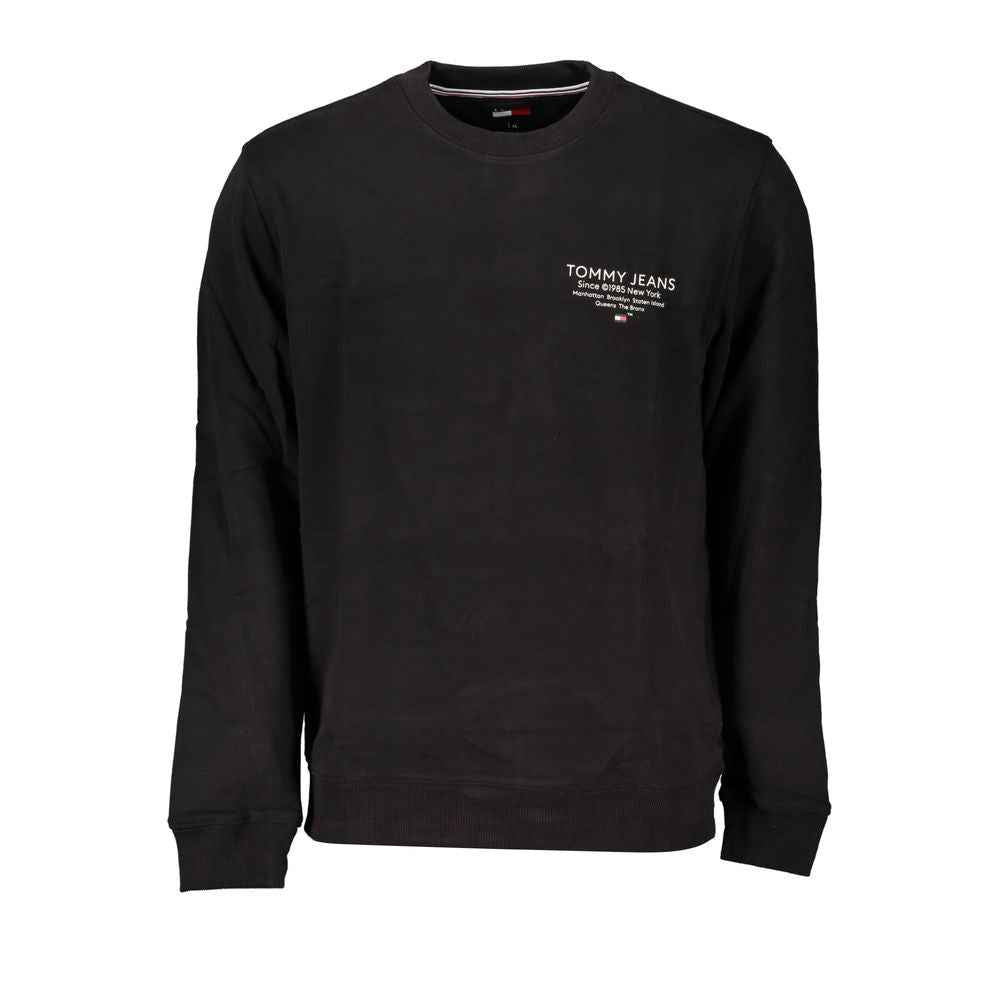 Tommy Hilfiger Black Cotton Men Sweater