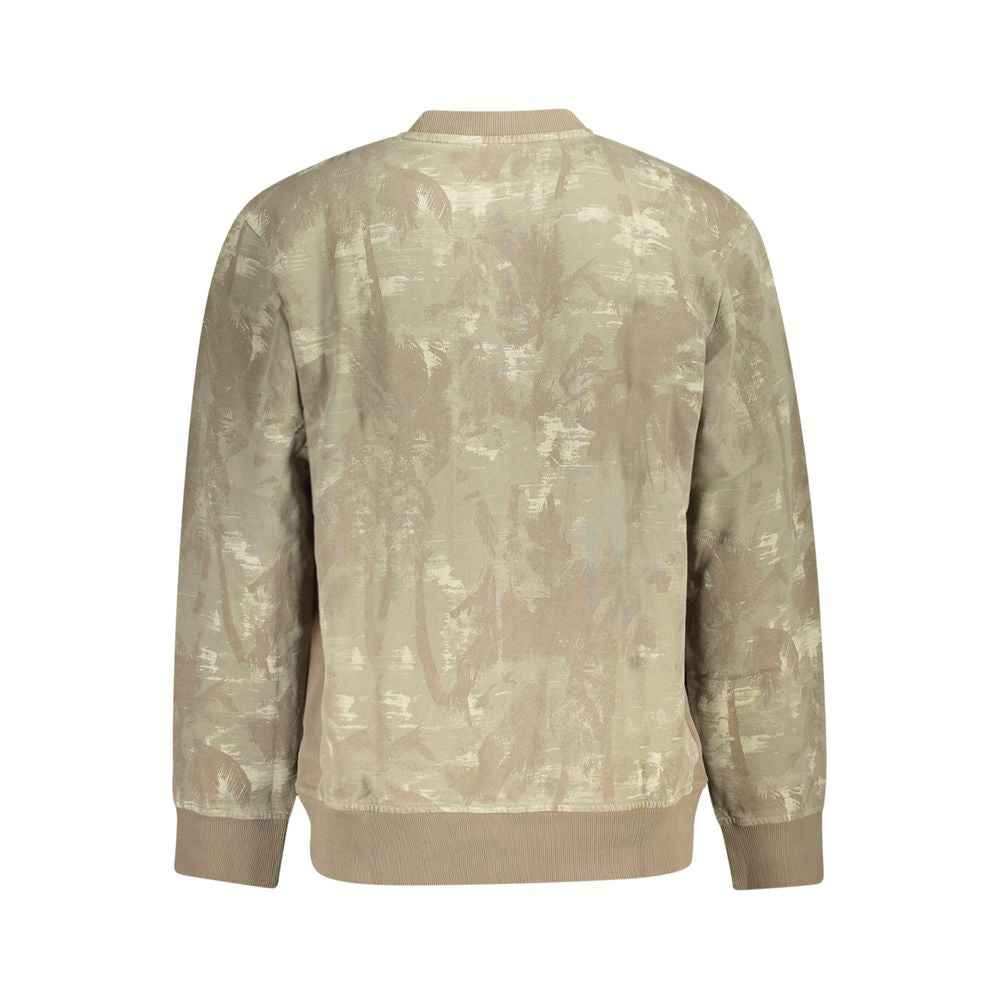 Hugo Boss Brown Cotton Men Sweater