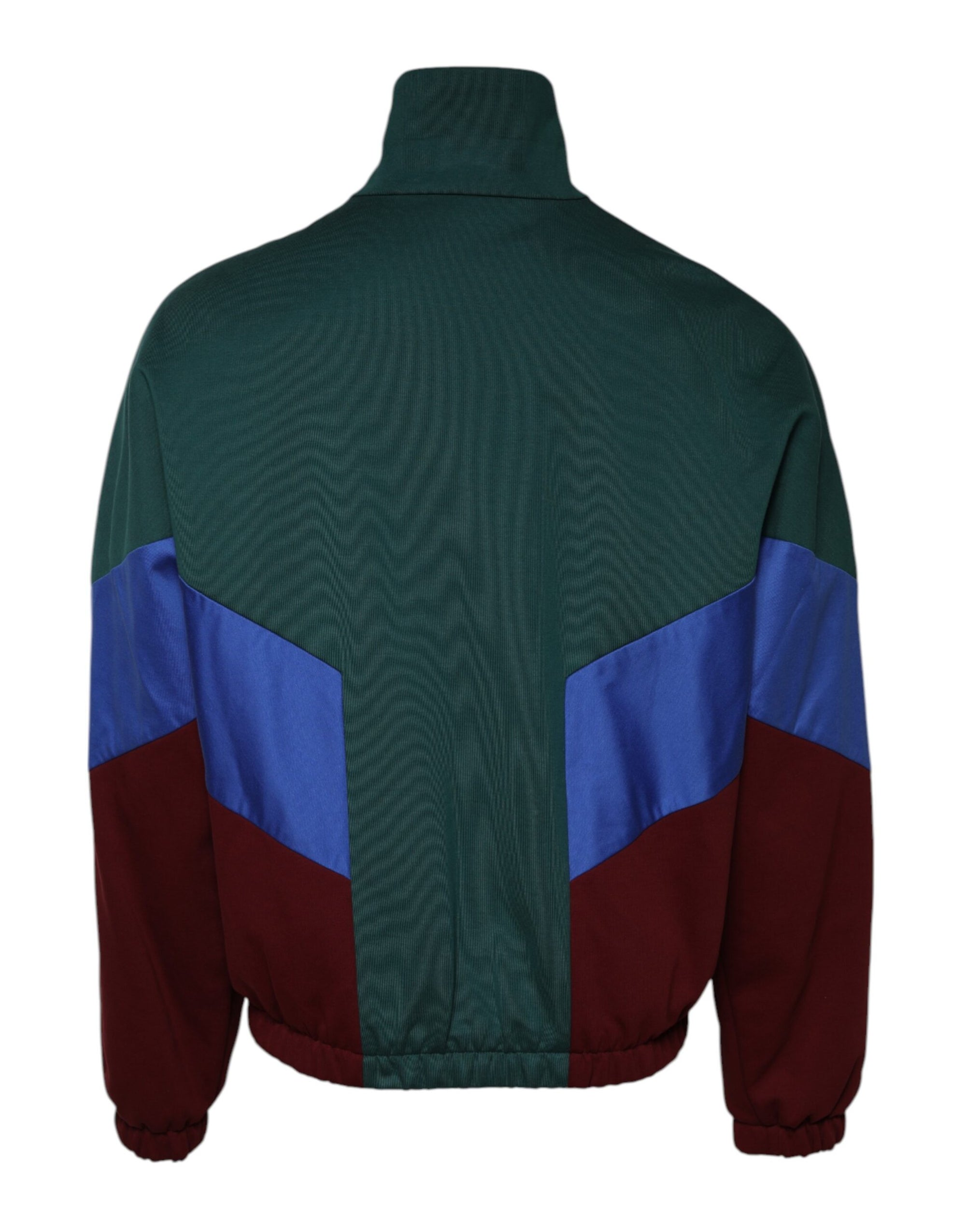 Dolce & Gabbana Multicolor Cotton Logo Full Zip Jacket