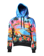 Dolce & Gabbana Multicolor Print Hooded Sweatshirt Sweater