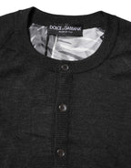Dolce & Gabbana Black Printed Knitted Men Pullover Sweater