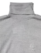 Dolce & Gabbana Gray Wool Knitted Men Pullover Sweater
