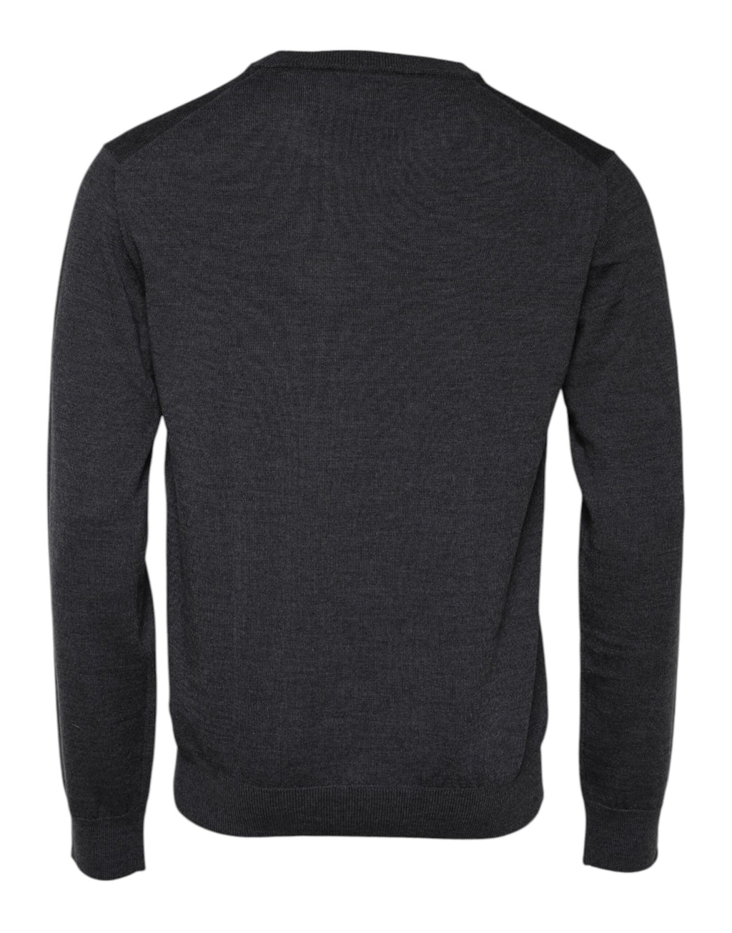 Dolce & Gabbana Gray Wool Logo Knitted Men Pullover Sweater