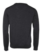 Dolce & Gabbana Gray Wool Logo Knitted Men Pullover Sweater