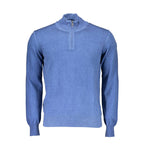 North Sails Blue Cotton Men Sweater