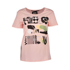 Silvian Heach Pink Cotton Women T-Shirt