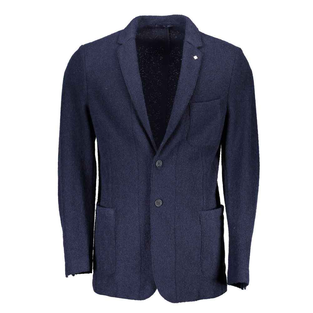 Gant Blue Wool Men Jacket