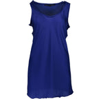 Silvian Heach Blue Polyester Women T-Shirt