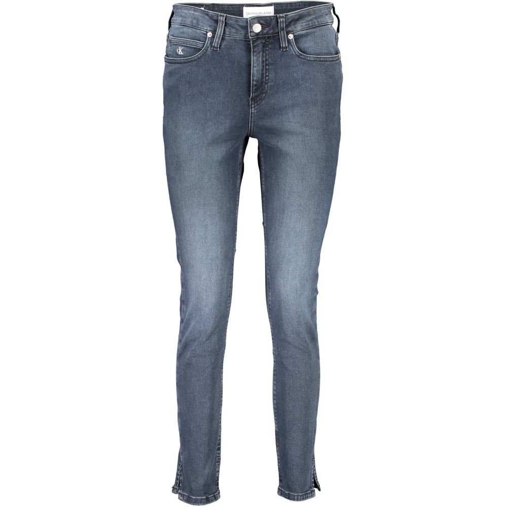 Calvin Klein Blue Cotton Women's Skinny Jean