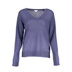 U.S. POLO ASSN. Blue Acrylic Women Sweater