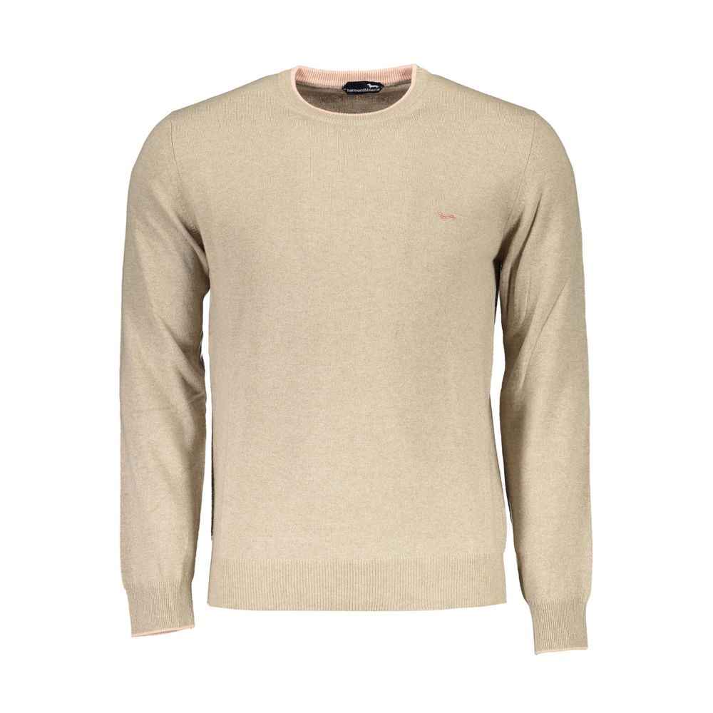 Harmont & Blaine Beige Wool Men Sweater