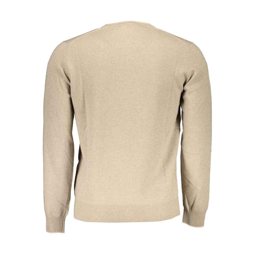 Harmont & Blaine Beige Wool Men Sweater