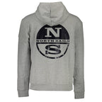 North Sails Gray Cotton Men Sweatshirt