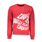 Cavalli Class Red Cotton Men Sweater