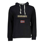 Napapijri Black Cotton Men's Hooded Sweater