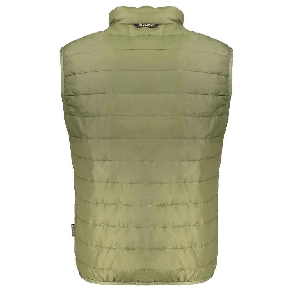 Napapijri Green Polyester Men's Sleeveless Jacket