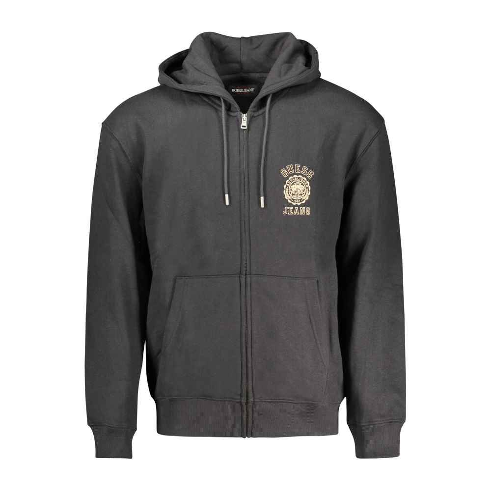 Guess Jeans Black Cotton Men Sweater