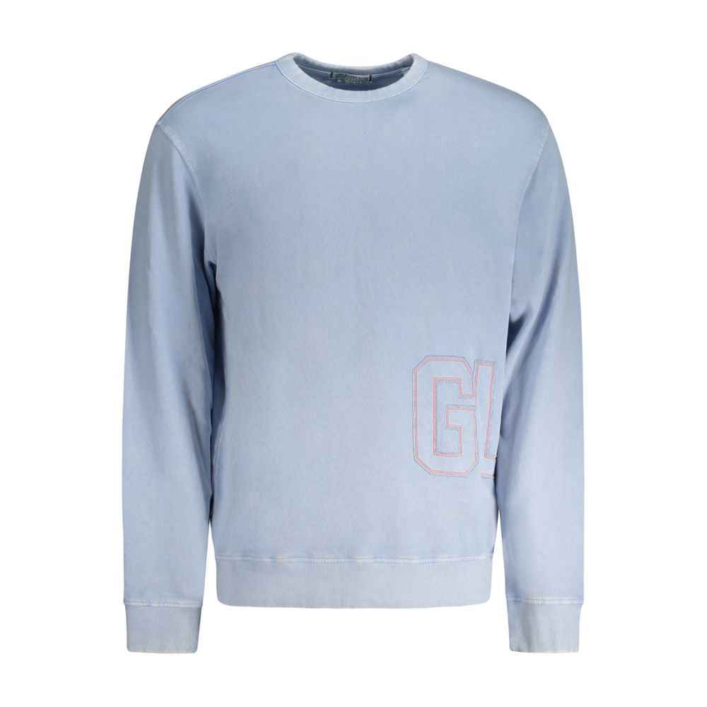 Guess Jeans Blue Cotton Men Sweater