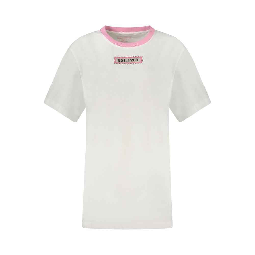 Guess Jeans White Cotton Women T-Shirt